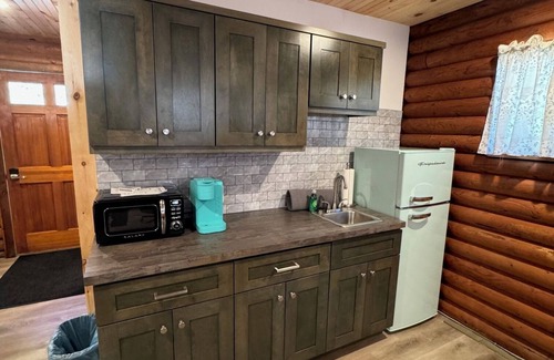 Cambridge Cabina | Charming log cabin on back gravel road with peace, quiet & the amenities of home