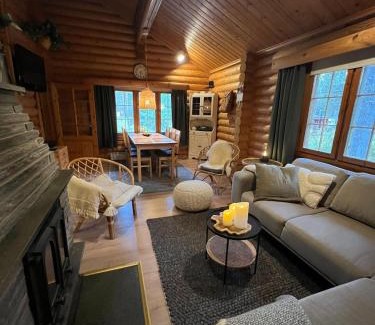 Yllasjarvi Chalet De Esquí | Charming Log Chalet, Ylläs, Wifi, 400m to restaurants