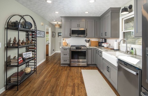 Mountain City Casa | Charming Mountain Retreat, Stocked Pond, Firepit, Hot Tub, Pet Friendly