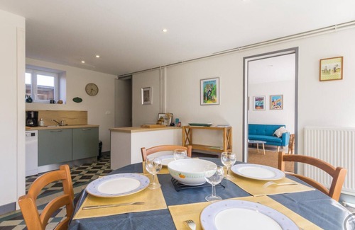 Lingreville Cabaña | Casa luminosa cerca de playas con terraza y todas las comodidades