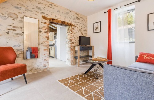 Saint-Colomban Cabaña | Casa rural renovada con jardín cerca de Nantes, admite mascotas