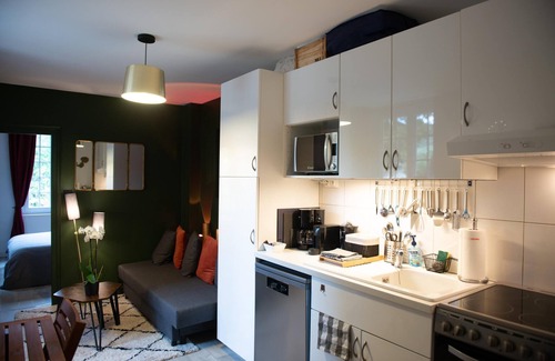 Les Andelys Apartamento | Apartamento-Firma-Baño con ducha-Vista al Jardín
