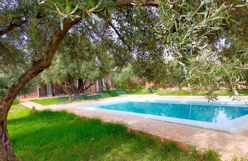 Amizmiz Villa | Dar Achorafa - villa de 4 dormitorios, piscina y spa - montaña sur Marrakech