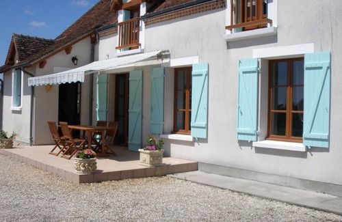 Chatillon-sur-Cher Cabaña | Casa rural con terraza y jardín cerca del Zoo de Beauval y castillos del Loira