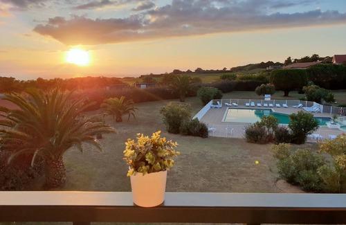 Bidart Apartamento | Encantador dúplex T3 con vistas al mar y al golf
