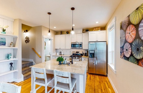 Olivia Beach Casa | Charming, three-story getaway w/ two cozy living areas - walk to the beach