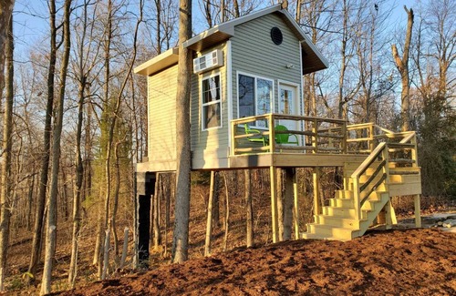 Rumsey Cabina | Charming Treehouse with Lake View and Access