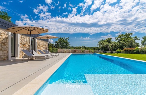 Nova Vas Villa | Charming Villa CX with large 50m2 heated pool