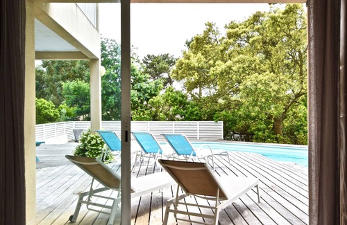 Le Canon Villa | Encantadora villa Bassin-Océan - 8-10 p - Piscina climatizada a 28 ° C - Chimenea
