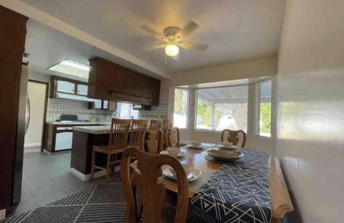 Riverside Casa | Cheerful 6 bedroom home with indoor fireplace.