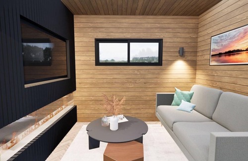 Blackpool Cabina | Cherry Blossom with views of Lancashire rolling hills & our golf course