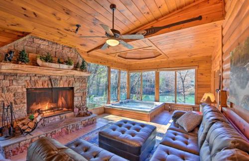 Blue Ridge Casa | Cherry Lake Lodge with Hot Tub, Fire Pit and Game Room