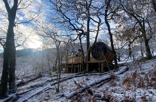 Llanelltyd Apartamento | Chestnut Tree House with Hot tub & Sauna