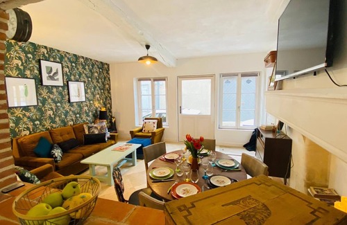 Bar-sur-Seine Casa | Chez Brigitte, Maison de Ville en pan de Bois, Cour Intérieure