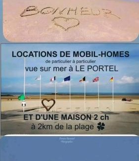 Le Portel Otro | CHEZ ISA - Mobil home 2 ch - vue direct sur mer