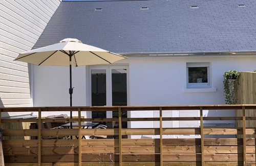Donville-les-Bains Apartamento | Chez Rose, Terrasse Plein Sud!
