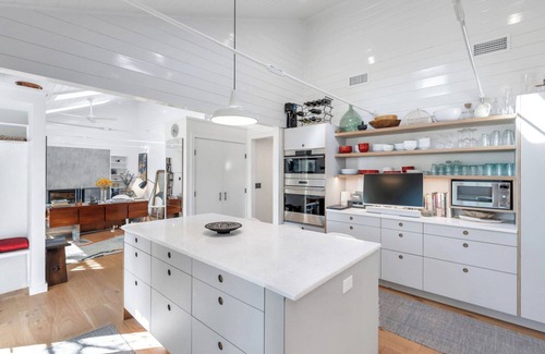Shelter Island Heights Casa | Chic Coastal Farmhouse with Private Pool, Steps from the Water Your...