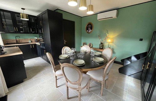 Moulins-sur-Yevre Cabaña | Casa rural chic cerca de Bourges con piscina, clima, WiFi y aparcamiento