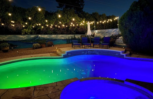 Phoenix Casa | Chic Getaway: Sparkling Pool, Outdoor Oasis, Game Room Fun, & Abundant Amenities