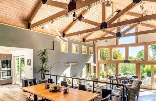 Mattituck Casa | Chic Mattituck waterfront home with beautiful views, slate patio, heated...