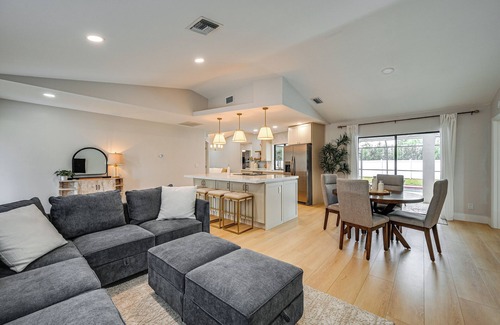 Palm River Estates Casa | Chic Naples Home w/ Pool & Hot Tub, 4 Mi to Beach!