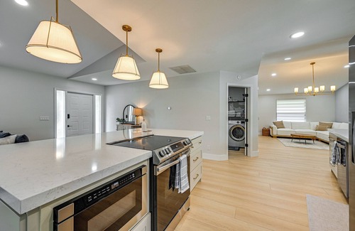 Palm River Estates Casa | Chic Naples Home w/ Pool & Hot Tub, 4 Mi to Beach!