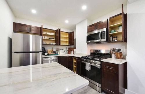 Lower Lawrenceville Casa | Chic Stay: King Bed, Pet-Friendly, Prime Location