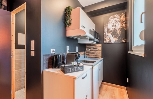 Drusenheim Apartamento | Chic Studio Black & Gold | Business & Romantic Stay | Netflix, - Near Strasbourg
