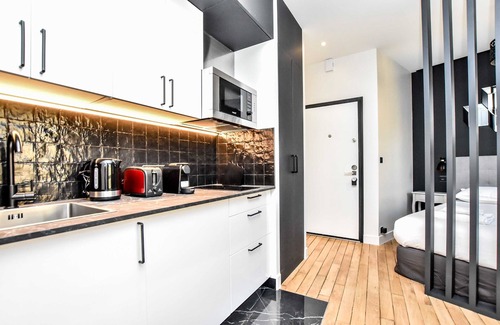 Chaussee-d'Antin Apartamento | Chic Studio w/ Jacuzzi - 2P - Near Palais Garnier