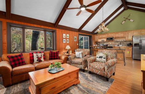 Big Canoe Casa | Chicadees Lake Lookout - A wood-burning fireplace, beautiful lake views, king and queen bedrooms, deck dining, and easy access t