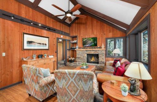 Big Canoe Casa | Chicadees Lake Lookout - A wood-burning fireplace, beautiful lake views, king and queen bedrooms, deck dining, and easy access t