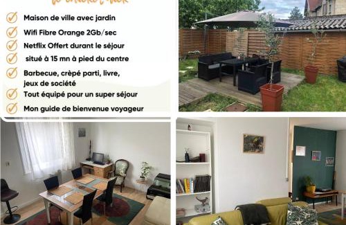 Besancon Casa | ChicEthnik! Maison de ville, 3 chambres, 6 places.