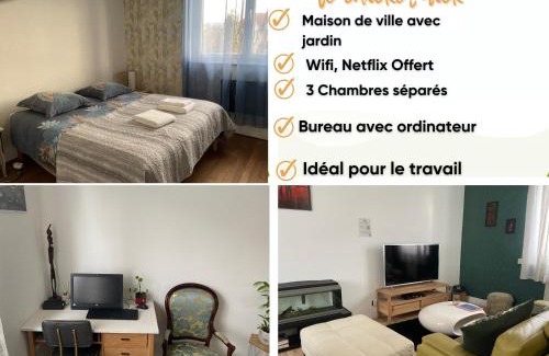 Besancon Casa | ChicEthnik! Maison de ville, 3 chambres, 6 places.