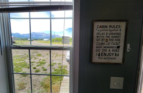 East Glacier Park Village Casa | Circle R Cabin 7, Private Ranch, Mountain Views