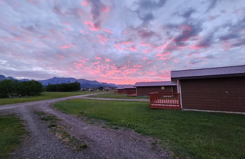 East Glacier Park Village Casa | Circle R Cabin 7, Private Ranch, Mountain Views