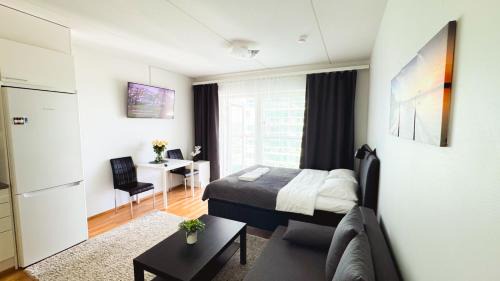 Oulu Apartamento | City center 1R studio with perfect view, parking