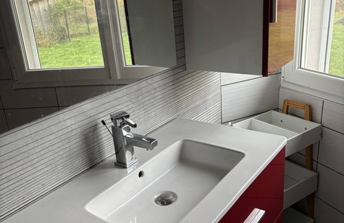 La Veze Cabaña | Gîte-Clásico-Baño en la habitacion-Vista al Jardín