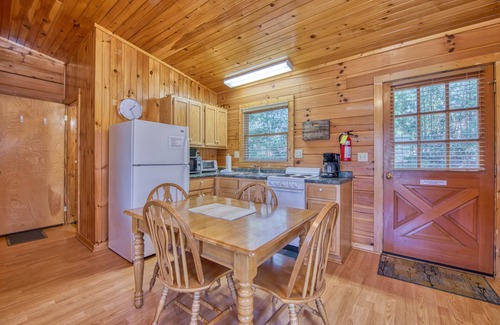 Waynesville Cabina | Classic lake cabin with WiFi, deck, kitchen, partial AC - dogs OK