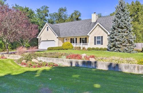 Jamesport Casa | Classy Getaway with Deck and Yard Less Than 1 Mi to Beach