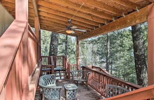 Cloudcroft Casa | Cloudcroft Cabin with Deck Near Skiing and Fishing!