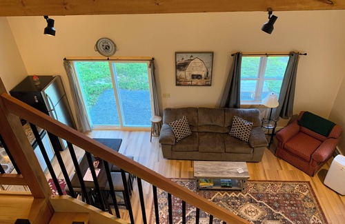 Stowe Area Cabina | Clover Meadow "barn" Cabin, Bright and open with beautiful views