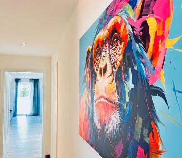 Leinefelde-Worbis Apartamento | CLUBHAUS 6 - Dachwohnung mit 2 Schlafzimmern, Balkon & Netflix