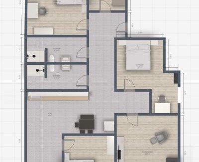 Leinefelde-Worbis Apartamento | Clubhaus 6 - geräumige Ferienwohnung mit 4 Schlafzimmern & 2 Bädern