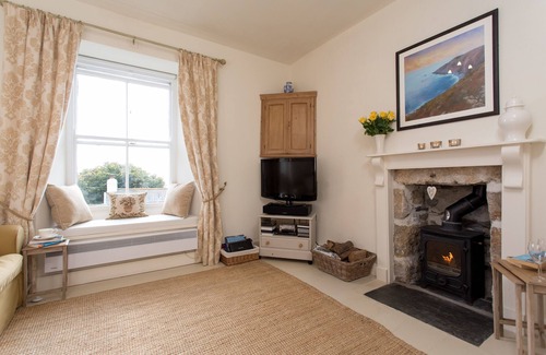 Marazion Casa | Coachmans Cottage - Encantadora cabaña histórica con impresionantes vistas de la costa