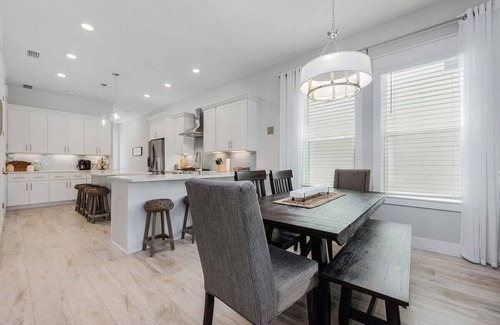 Dune Allen Beach Casa | Coastal chic w/ Golf Cart & 3 bikes! Steps to the beach & pool! Pet friendly!