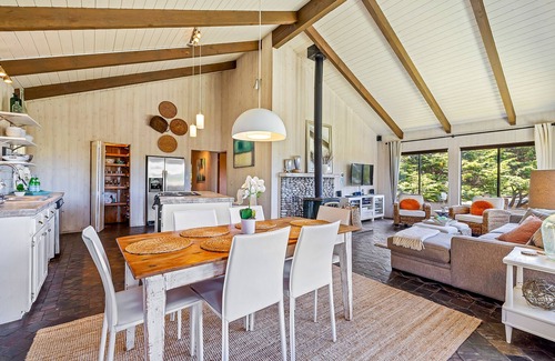 Timber Cove Casa | Coastal cliffside hideaway with yard, hot tub, & wood fireplace - dog-friendly