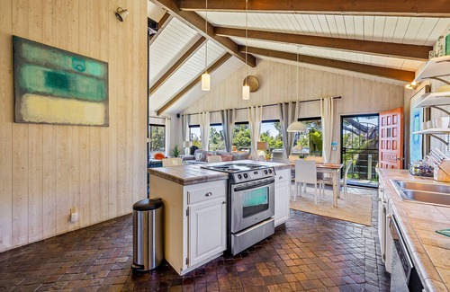 Timber Cove Casa | Coastal cliffside hideaway with yard, hot tub, & wood fireplace - dog-friendly