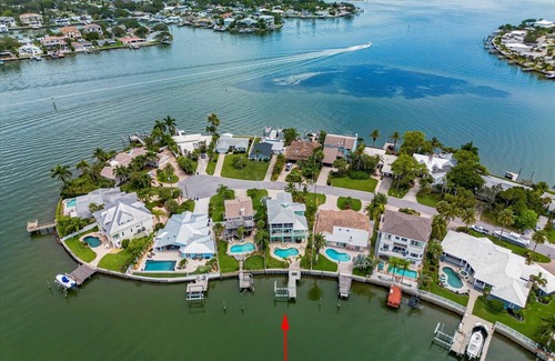 Indian Rocks Beach Casa | Coastal Elegance: Retreat with Heated Pool, Golf Cart, and Entertainment Haven