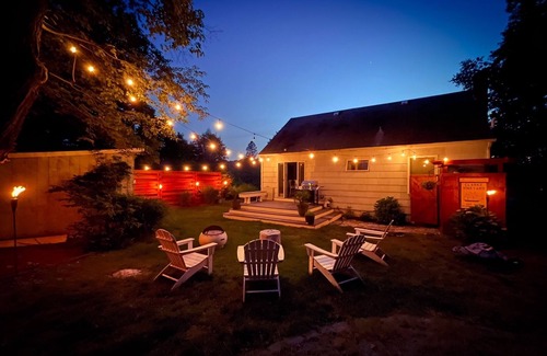 Stonington Casa | Coastal Vibes 3BR in Mystic w/ Private Backyard, Outdoor Shower & Firepit