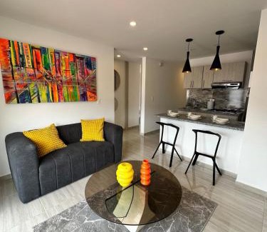San Gil Apartamento | Cocina full, parqueadero y acceso a jacuzzi y bbq